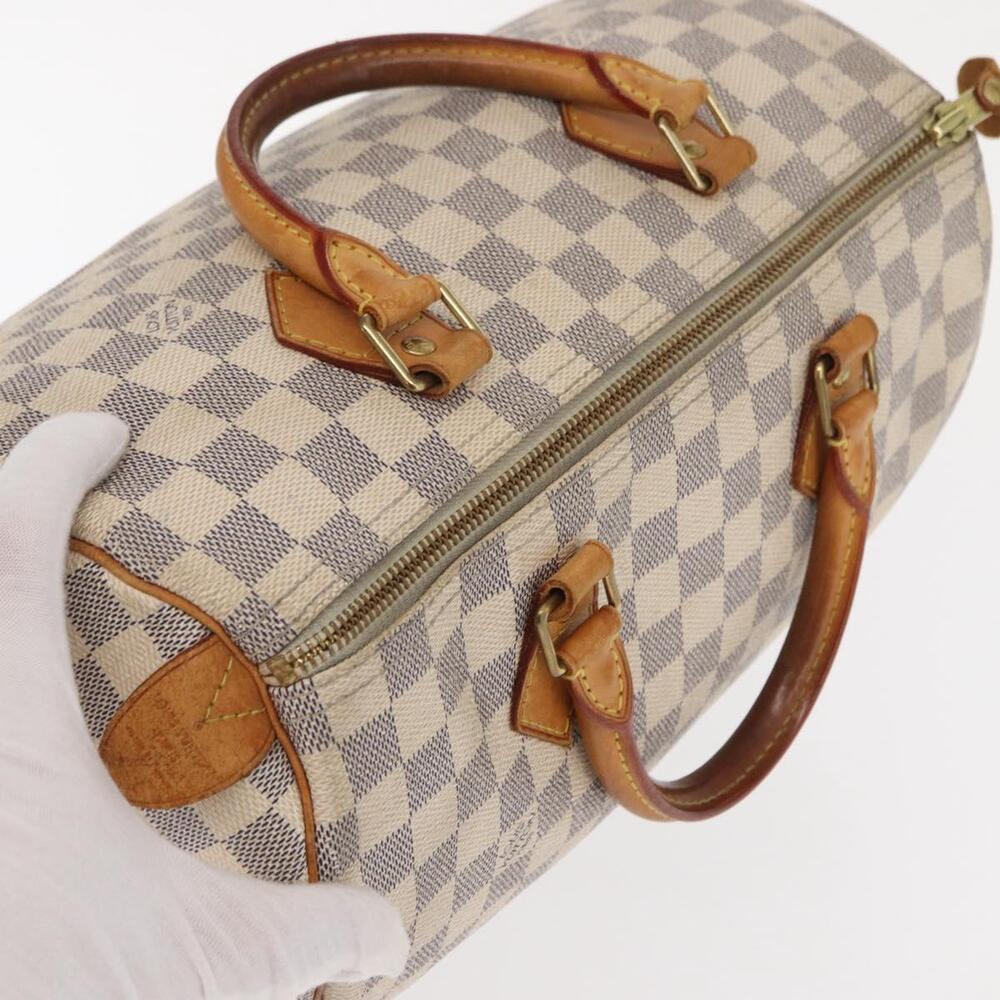 LOUIS VUITTON Damier Azur Speedy 30 Hand Bag N41533 LV Auth 158759 - Picture 6 of 16